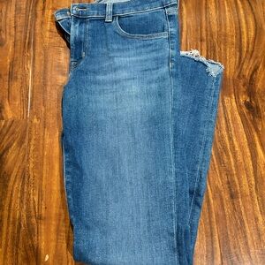 J Brand skinny jeans with razor hem